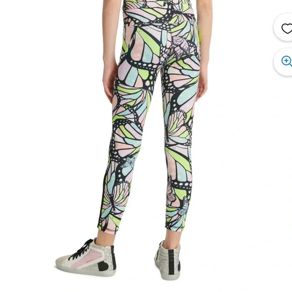 Justice Ankle Girls Butterfly Print Collection Legging Multicolored High Rise - Picture 4 of 13